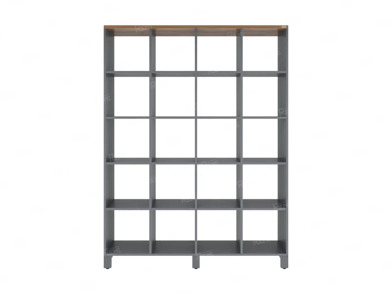 Стеллаж, 20 ячеек 1500х370х1980 RM144-150x37 Дуб Юстус/Серый