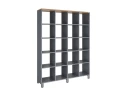 Стеллаж, 20 ячеек 1500х370х1980 RM144-150x37 Дуб Юстус/Серый