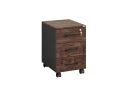 Тумба мобильная, 3 ящика 400x500x600 RM120-40x50 Дуб Апрельский шоколад/Черный