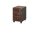 Тумба мобильная, 3 ящика 400x500x600 RM120-40x50 Дуб Апрельский шоколад/Черный