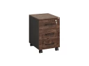 Тумба мобильная, 3 ящика 400x500x600 RM120-40x50 Дуб Апрельский шоколад/Черный