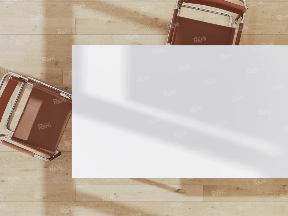 Стол прямой, подвесная тумба, ЛДСП экран, П-опора 1800x700x750 RM031-18x7 Белый/Серый