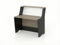 BRL RB083-140х82 Модуль прямой с вырезом, высокий 1400х822х1175 Шорвуд/Черный