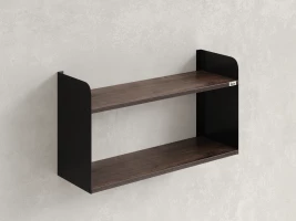 Полка настенная 900x300x500 RM190-90x30 Дуб Апрельский шоколад/Черный