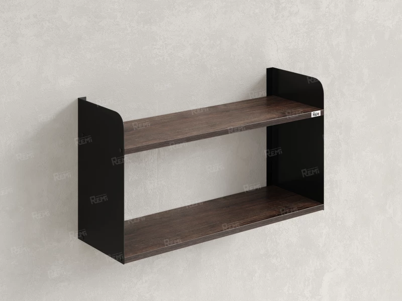 Полка настенная 900x300x500 RM190-90x30 Дуб Апрельский шоколад/Черный