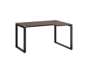Стол угловой, О-опора, правый 1400x600/900x750, RM054-14x6-9 Дуб Апрельский шоколад/Черный