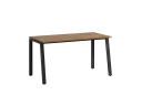 Стол прямой на Л-образных опорах 1400x700x750 RM004-14x7 Дуб Юстус/Черный