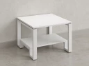 Журнальный стол с полкой 1100x700x550 RM181-11x7 Белый/Белый
