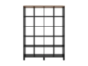 Стеллаж, 20 ячеек 1500х370х1980 RM144-150x37 Дуб Юстус/Черный