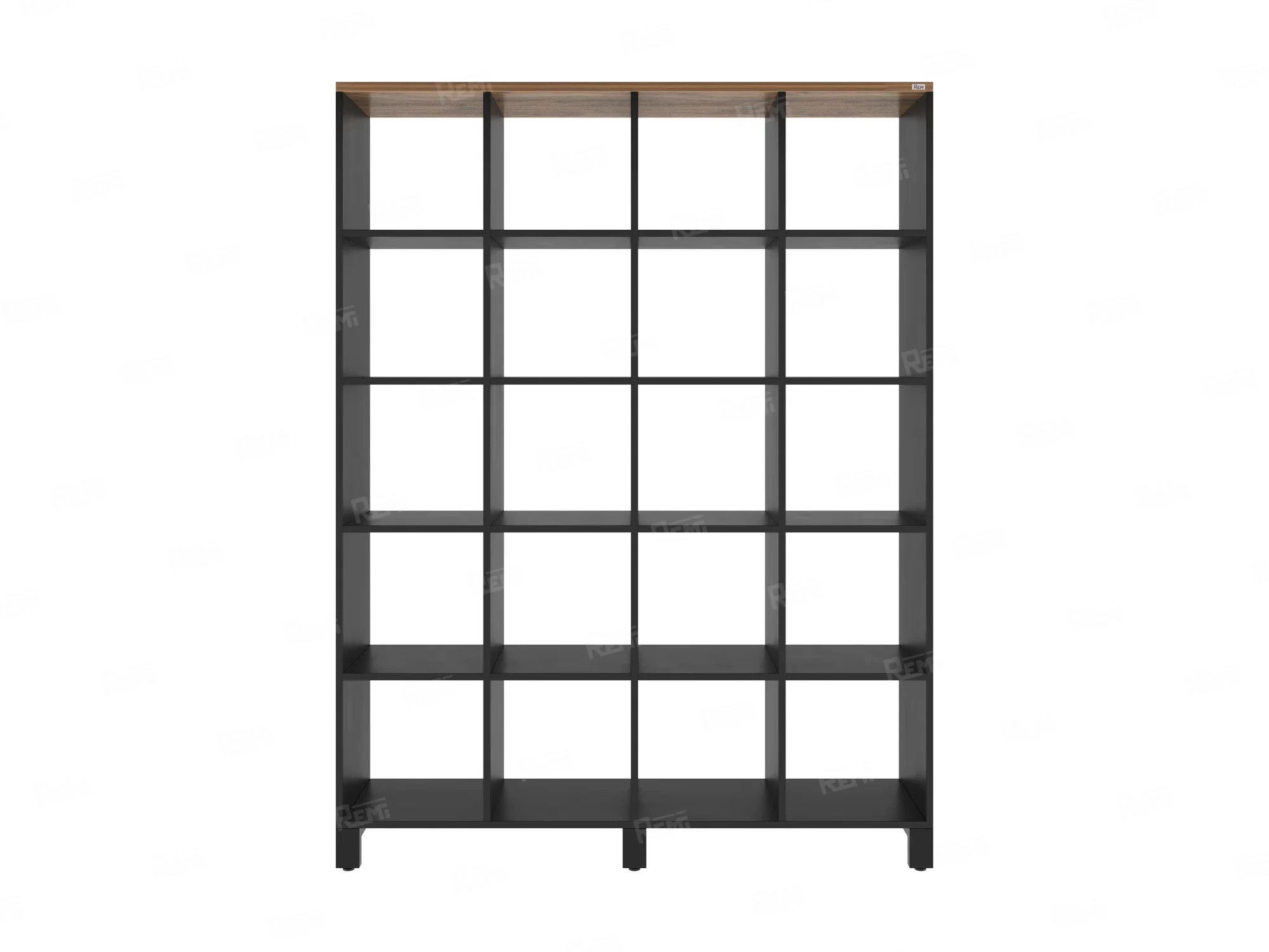 Стеллаж, 20 ячеек 1500х370х1980 RM144-150x37 Дуб Юстус/Черный