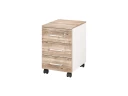 Тумба мобильная, 3 ящика 400x500x600 RM120-40x50 Дуб Маувелла/Белый