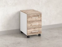 Тумба мобильная, 3 ящика 400x500x600 RM120-40x50 Дуб Маувелла/Белый