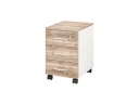 Тумба мобильная, 3 ящика 400x500x600 RM120-40x50 Дуб Маувелла/Белый