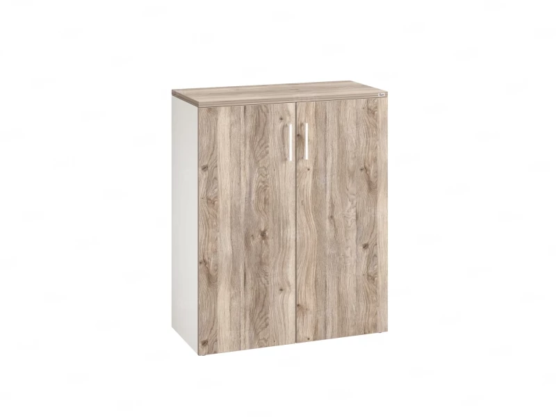 Шкаф распашной, регулируемые опоры, 3 уровня 900x420x1100 RM150-90x42 Дуб Маувелла/Белый