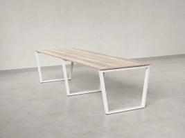 Cтол для переговоров, на V-обазном каркасе 2200x1600x750 RM082-220x160 Дуб Маувелла/Белый