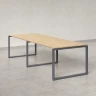 Cтол для переговоров, на О-обазном каркасе 2100x1450x750 RM081-210x145 Вяз Швейцарский светлый/Серый