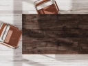 Стол прямой с подвесной тумбой 2 ящика, U-опора 1800x600x750 RM035-18x6 Дуб Апрельский шоколад/Серый