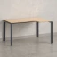 Стол угловой, П-опора, правый 1400x900/1200x750, RM052-14x9-12 Вяз Швейцарский светлый/Серый