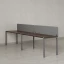 Бенч-система в 1 ряд, 2 рабочих места 2 тканевых экранов 3200x800x750 RM167-3-32x8 Дуб Апрельский шоколад/Серый