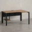 Стол угловой, экран металл, П-опора, правый 1400x700/900x750, RM058-14x7-9 Дуб Юстус/Черный