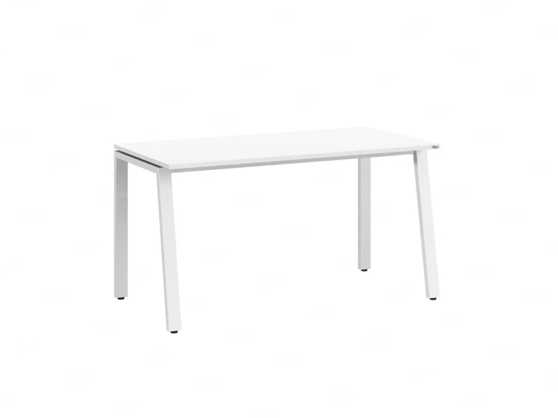 Стол прямой на Л-образных опорах 1400x800x750 RM004-14x8 Белый/Белый