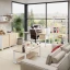 Бенч-система в 1 ряд, 2 рабочих места 5 ЛДСП экранов 3600x700x750 RM174-2-36x7 Вяз Швейцарский светлый/Белый