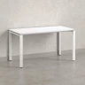 Стол прямой на П-образных опорах 1400x600x750 RM001-14x6 Белый/Белый