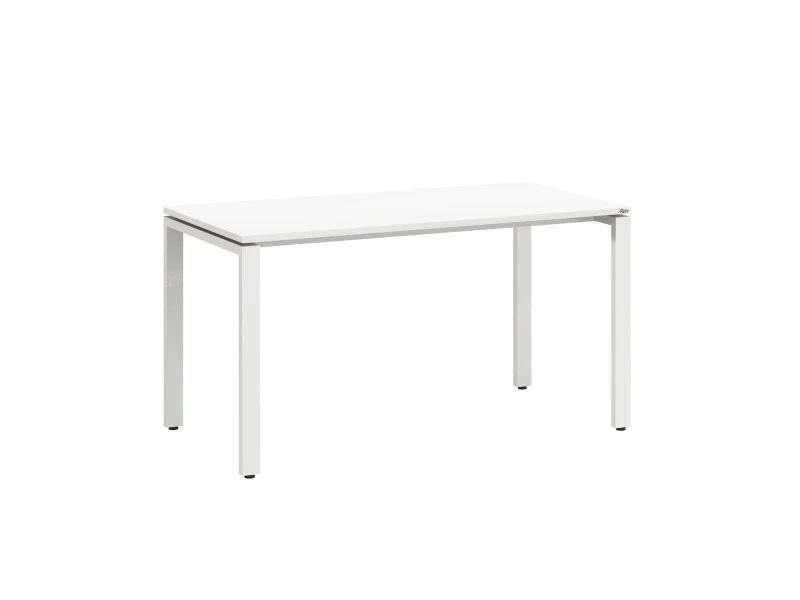 Стол прямой на П-образных опорах 1400x600x750 RM001-14x6 Белый/Белый