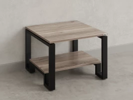 Журнальный стол с полкой 1200x600x550 RM181-12x6 Дуб Маувелла/Черный