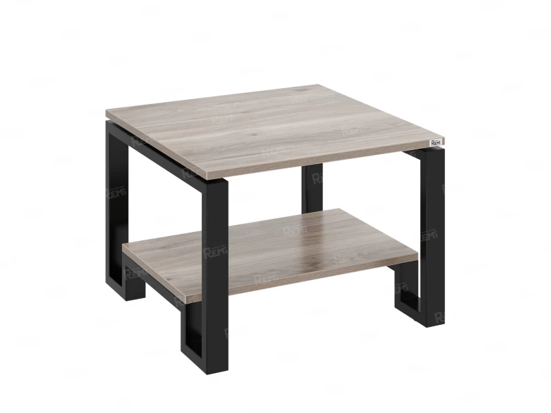 Журнальный стол с полкой 1200x600x550 RM181-12x6 Дуб Маувелла/Черный