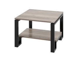Журнальный стол с полкой 1200x600x550 RM181-12x6 Дуб Маувелла/Черный