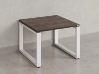 Журнальный стол с полкой 1200x800x550 RM182-12x8 Дуб Апрельский шоколад/Белый