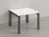 Журнальный стол с полкой 600x700x550 RM183-6x7 Белый/Серый