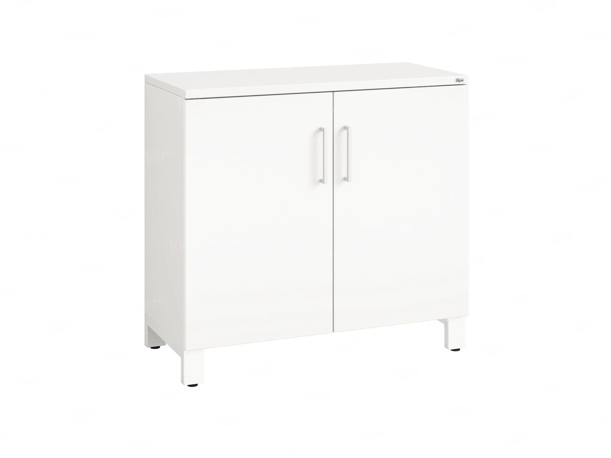 Шкаф низкий распашной, 2 уровня 900x420x850 RM147-90x42 Белый/Белый