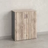 Шкаф распашной, регулируемые опоры, 3 уровня 900x420x1100 RM150-90x42 Дуб Маувелла/Серый
