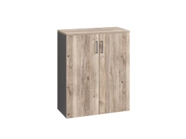 Шкаф распашной, регулируемые опоры, 3 уровня 900x420x1100 RM150-90x42 Дуб Маувелла/Серый
