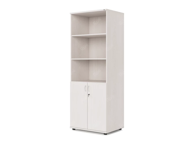 Шкаф комбинированный RLG037 700х550х1830 Дуб Молочный, Серия ЛАЙТ | LIGHT