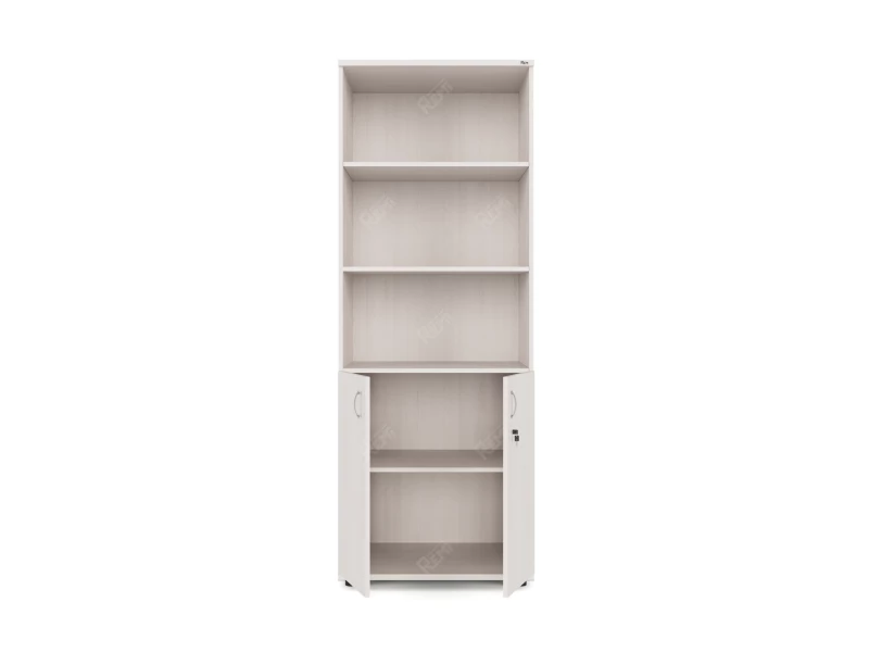 Шкаф комбинированный RLG037 700х550х1830 Дуб Молочный, Серия ЛАЙТ | LIGHT