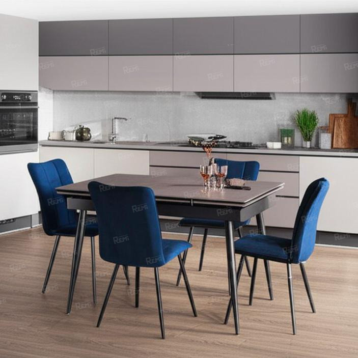 Стул обеденный Medeo Синий/Синий, Велюр (арт. 24808)