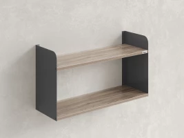 Полка настенная 900x300x500 RM190-90x30 Дуб Маувелла/Серый