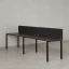 Бенч-система в 1 ряд, 2 рабочих места 2 тканевых экранов 3200x800x750 RM167-3-32x8 Дуб Апрельский шоколад/Черный