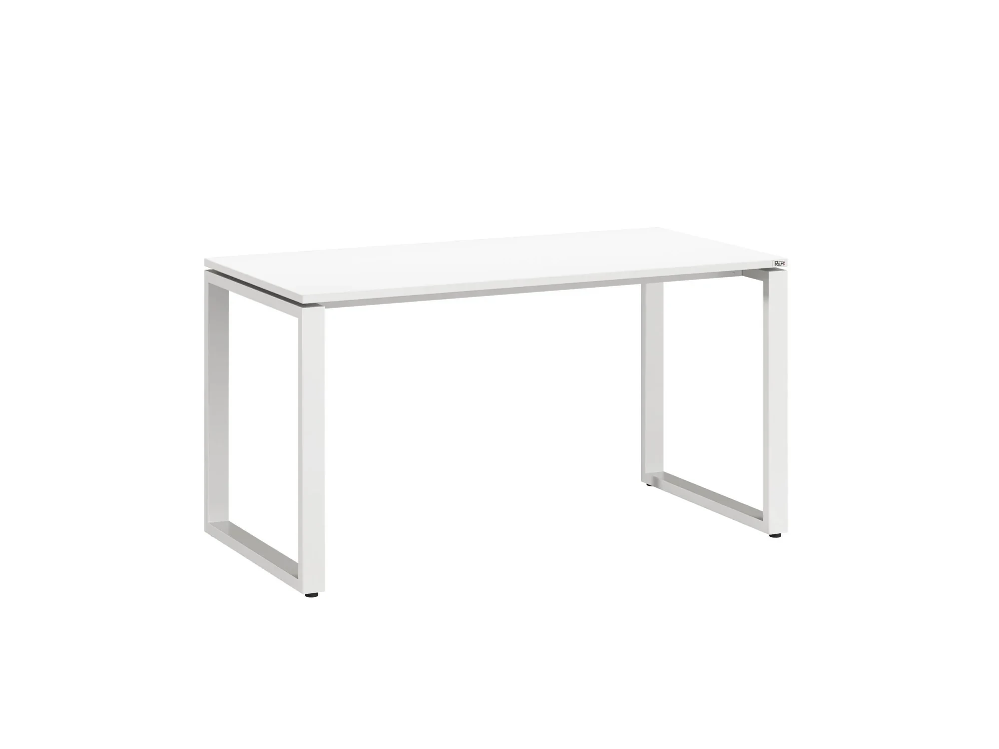 Стол прямой на O-образных опорах 1600x700x750 RM002-16x7 Белый/Белый