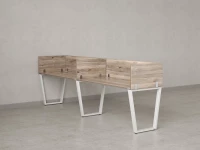 Бенч-система в 1 ряд, 2 рабочих места 5 ЛДСП экранов 2700x600x750 RM174-2-27x6 Дуб Маувелла/Белый