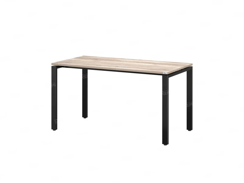 Стол прямой на П-образных опорах 1800x600x750 RM001-18x6 Дуб Маувелла/Черный