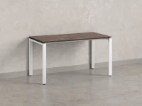 Стол прямой на П-образных опорах 800x700x750 RM001-8x7 Дуб Апрельский шоколад/Белый