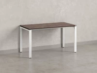 Стол прямой на П-образных опорах 800x700x750 RM001-8x7 Дуб Апрельский шоколад/Белый