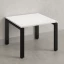 Журнальный стол с полкой 600x700x550 RM183-6x7 Белый/Черный