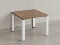 Журнальный стол с полкой 700x600x550 RM183-7x6 Дуб Юстус/Белый