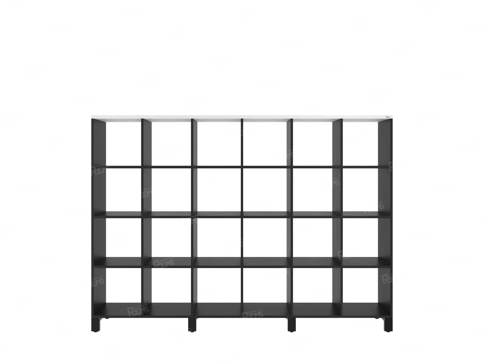 Стеллаж, 24 ячейки 2250х370х1620 RM141-225x37 Белый/Черный