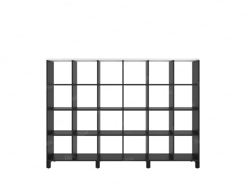 Стеллаж, 24 ячейки 2250х370х1620 RM141-225x37 Белый/Черный